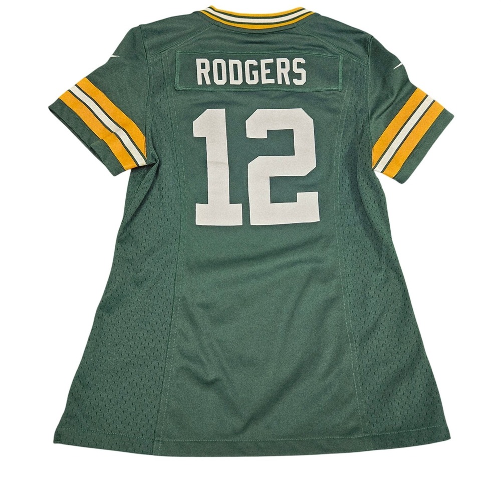 Green Bay Packers Jersey Aaron Rodgers Womens Small Green Nike 12 NFL Football